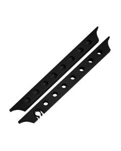 WALL CUE RACK WITH CLIP - BLACK