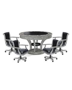 CENTENNIAL POKER TABLE SET - RUSTIC GREY