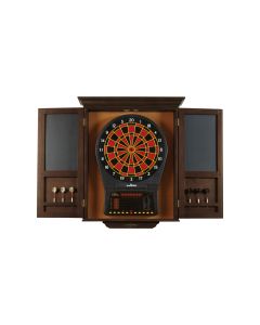 BRUNSWICK DART BOARD CABINET IN ESPRESSO