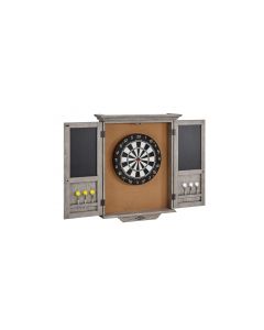 BRUNSWICK DART BOARD CABINET IN RUSTIC GREY