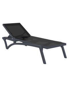 PACIFIC POOL CHAISE - GRAY/BLACK
