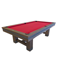 MANCHESTER 8' POOL TABLE - WEATHERED BROWN
