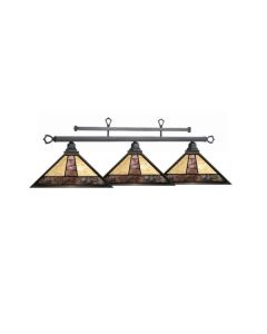 RAM ODESSA 54" STAINED GLASS BILLIARD LIGHT