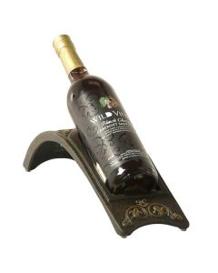 HANAMINT WINE BOTTLE HOLDER IN GOLDEN BRONZE