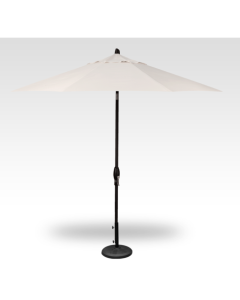 TREASURE GARDEN 9' AUTO TILT UMBRELLA - VANILLA/BLACK