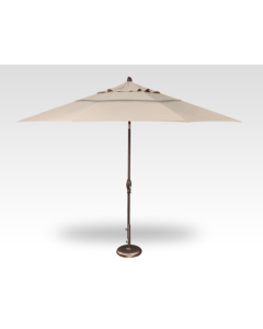 TREASURE GARDEN 11' AUTO TILT UMBRELLA - CHAMPAGNE/BRONZE