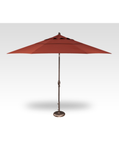 TREASURE GARDEN 11' AUTO TILT UMBRELLA - AUBURN/BRONZE
