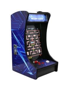 60 GAME COUNTERTOP ARCADE  - CLASSIC BLUE 1 PLAYER CABINET WITH TRACKBALL
